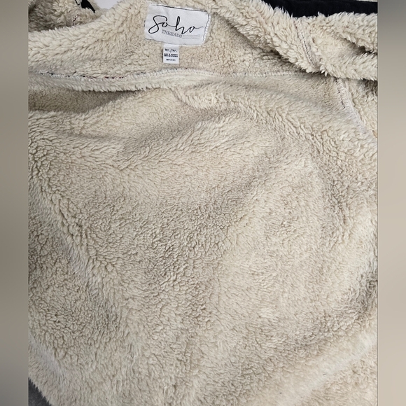 Soho Threads M Warm Soft Fleece Lined Jacket Butyon Down Plaid - Picture 6 of 6